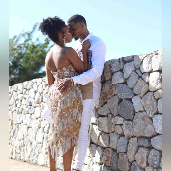 Bronze Tassel Dress - Picture 2 of 5